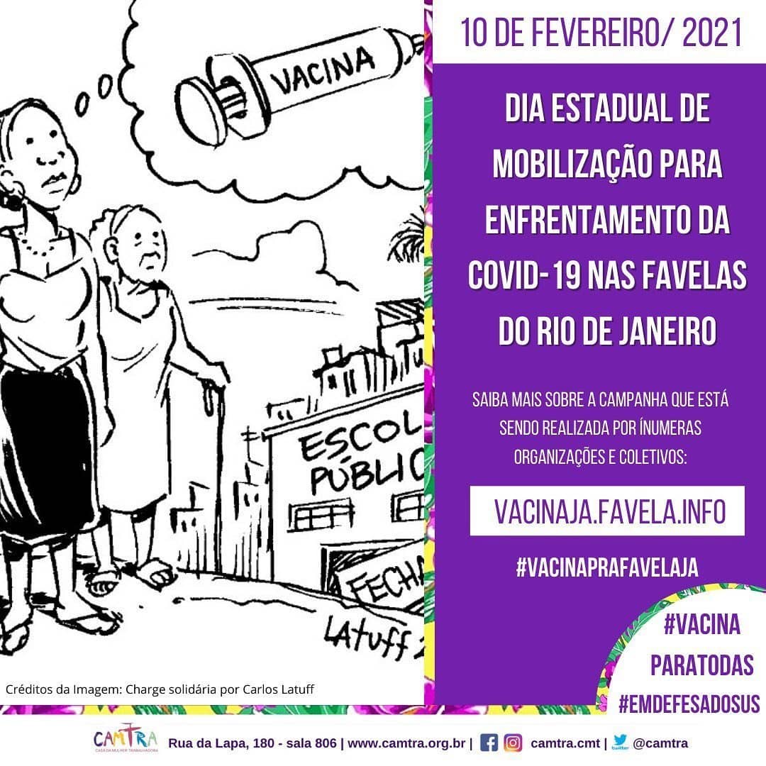 Você está visualizando atualmente Fala, trabalhadora! – Dia Estadual de Mobilização para Enfrentamento da COVID-19 nas Favelas do Rio de Janeiro