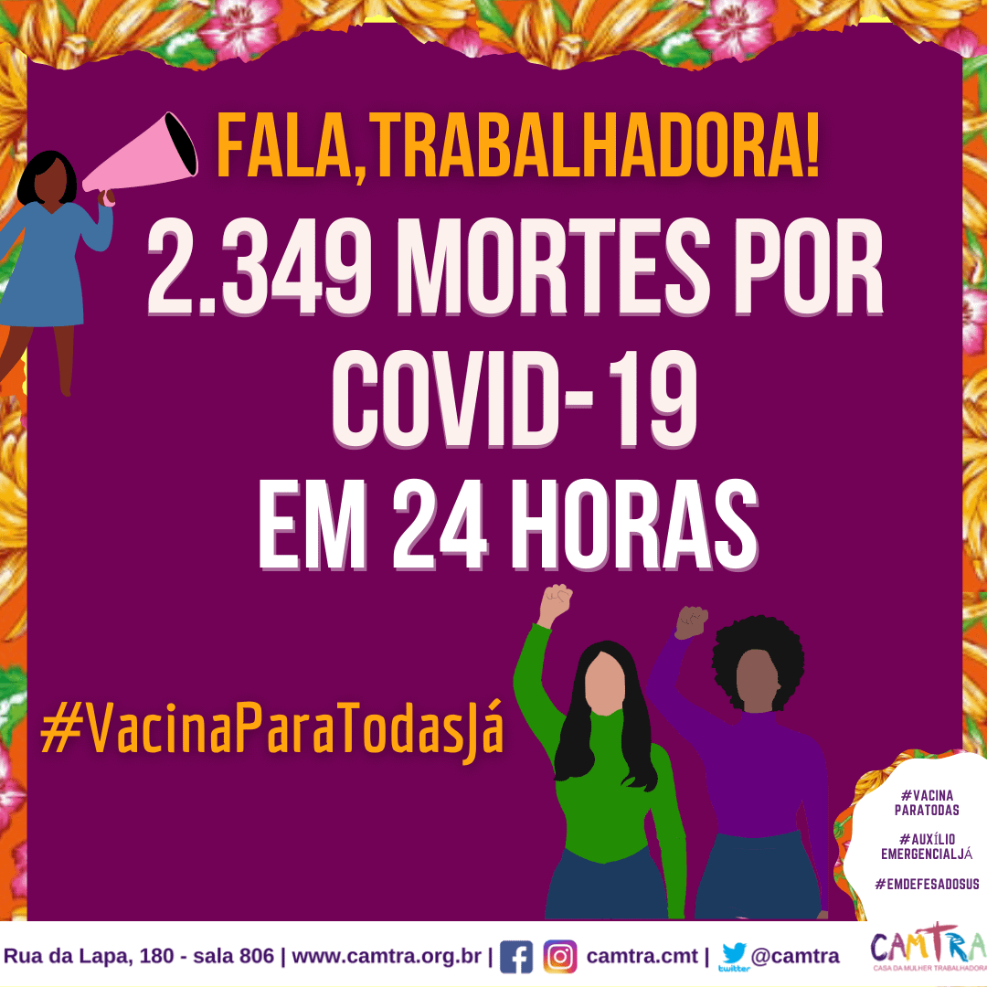 Você está visualizando atualmente Brasil atinge 2.349 mortes por Covid-19 em 24 horas