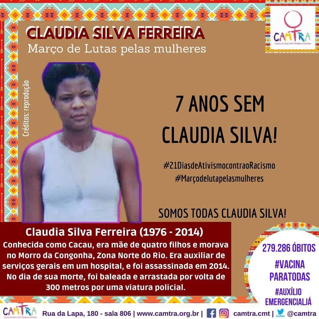 Você está visualizando atualmente 7 anos sem Cláudia Silva Ferreira