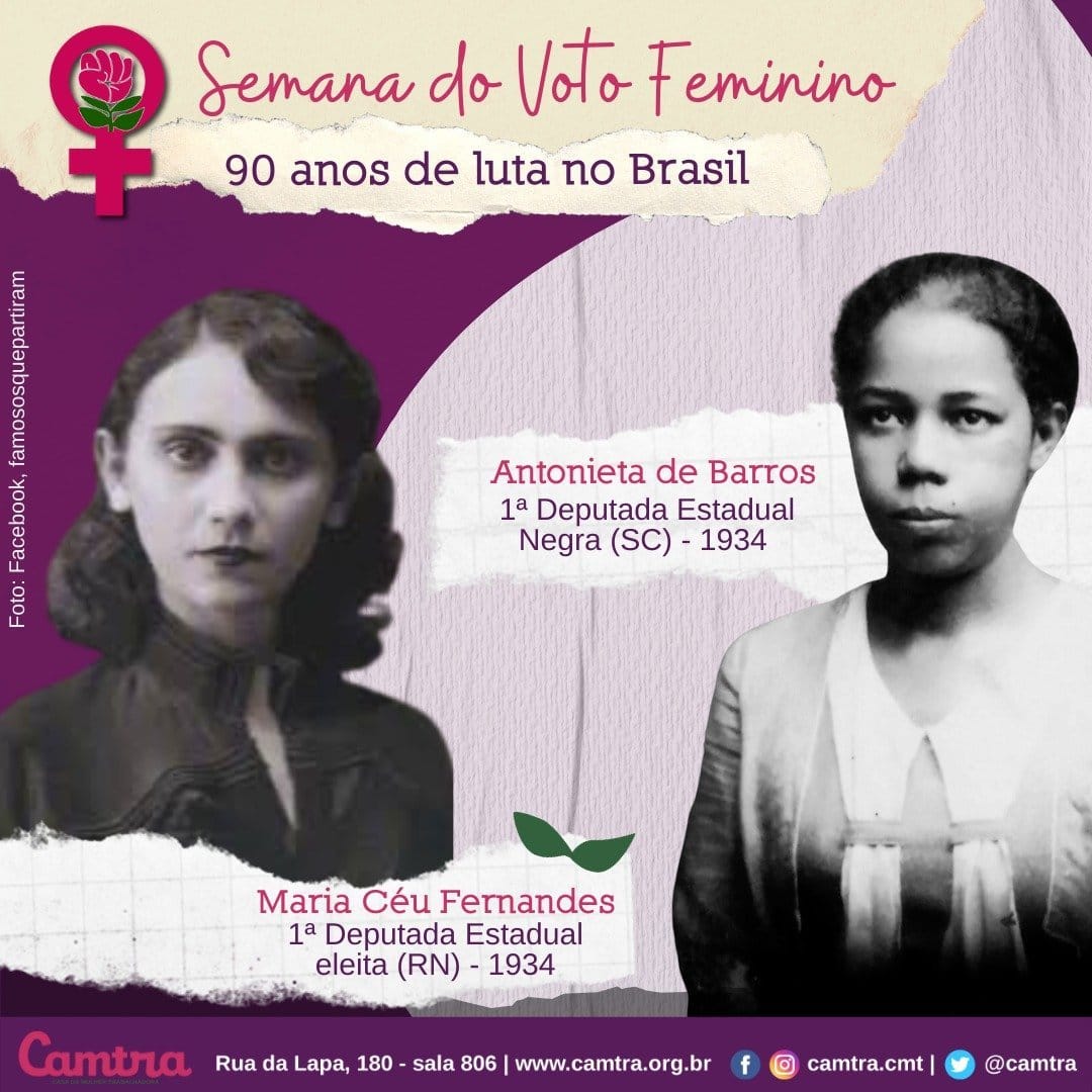 Você está visualizando atualmente Semana do Voto Feminino: 90 anos de luta no Brasil – Deputadas Estaduais