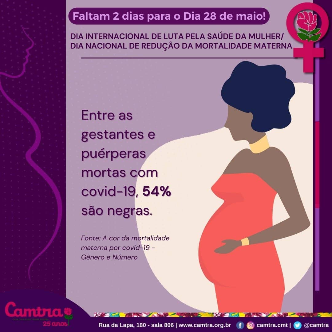 Você está visualizando atualmente 28 de maio Dia Internacional de Luta pela Saúde da Mulher/ Dia Nacional de Redução da Mortalidade Materna