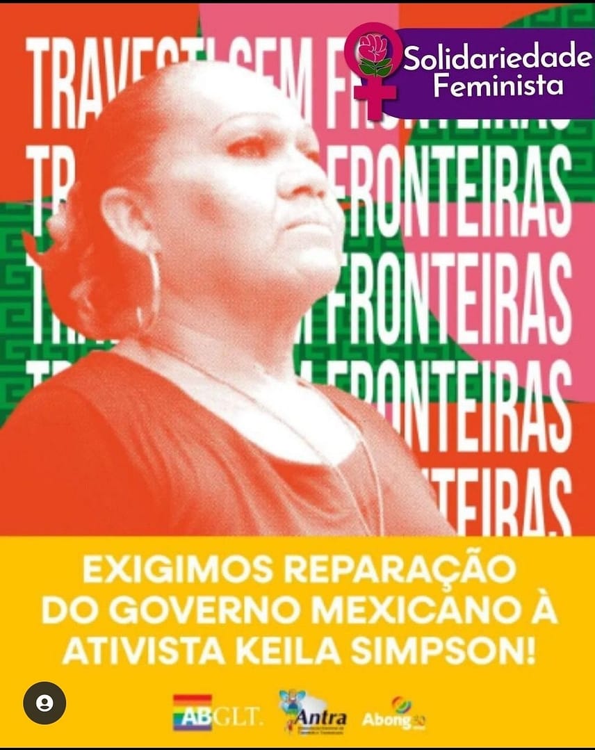 Você está visualizando atualmente Exigimos Reparação do Governo Mexicano à Ativista Keyla Simpson